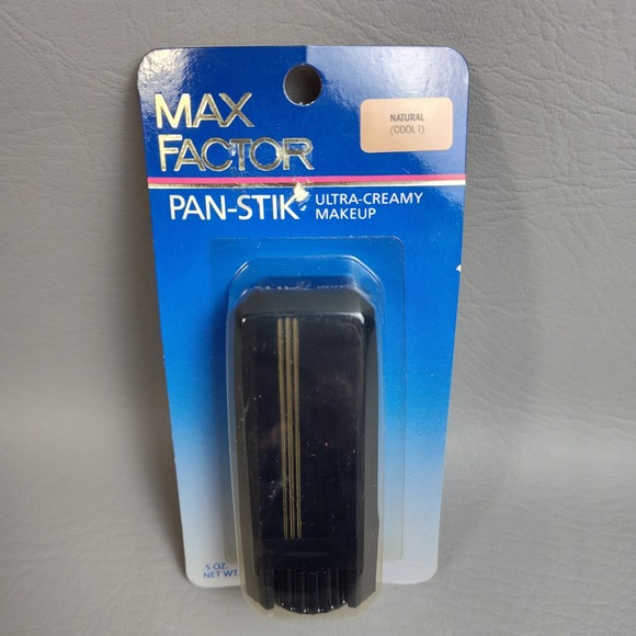 Vintage‎ Max Factor Pan Stik Natural Cool 1 Ultra Creamy Makeup Foundation .5oz